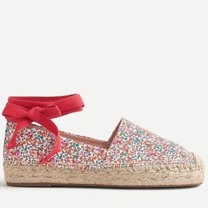 🆕{J.CREW}Liberty Eloise Floral LaceUp Espadrille